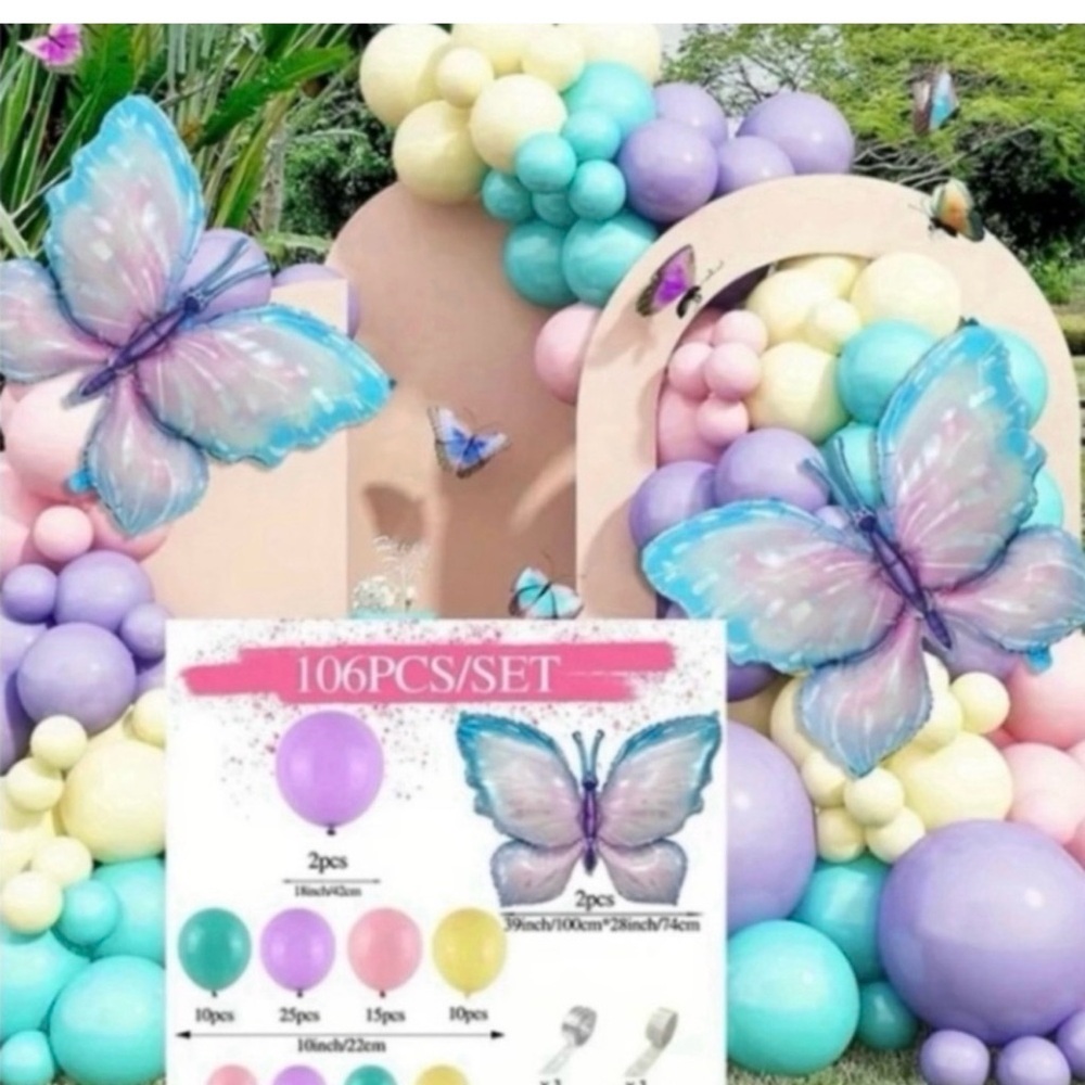 Colorful Butterfly Balloon Set for Kids